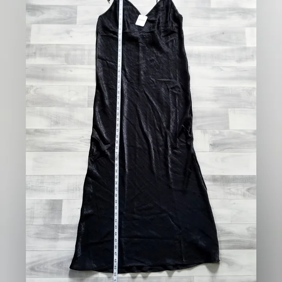 NWT Free People Tie Strap Slip Dress in Black - Picture 10 of 14